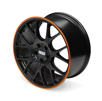 BBS Rims with orange rim protector